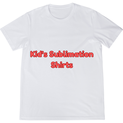 Kids Polyester T-Shirts Sublimation Blank