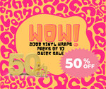 10 Pack of 20oz Vinyl Wraps 50% off