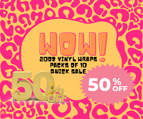 10 Pack of 20oz Vinyl Wraps 50% off