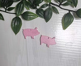 Acrylic Earrings -  Pig