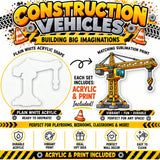 Construction Vehicles Blanks – Perfect for Sublimation