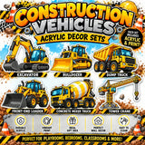 Construction Vehicles Blanks – Perfect for Sublimation