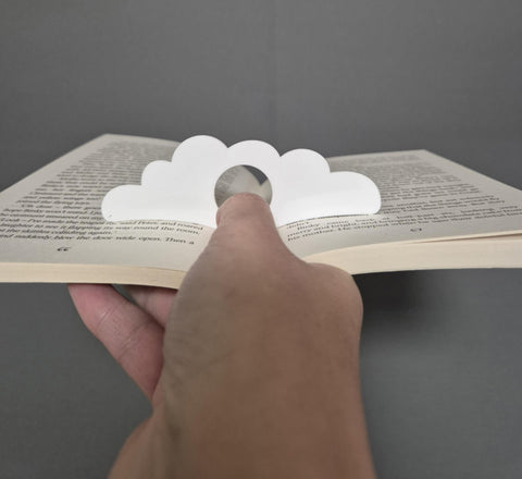 Book Holder 1 - White Acrylic