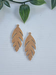 Acrylic Earrings Feather 2