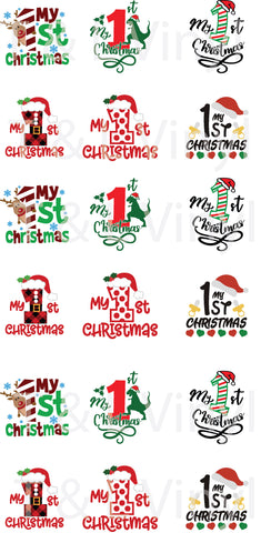 362 Baby's First Christmas Bauble Sublimation Prints