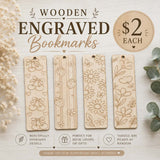 Wooden Bookmarks (Tassels picked at Random)