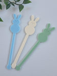 Acrylic Drink Stirrer - Easter Bunny