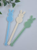 Acrylic Drink Stirrer - Easter Bunny