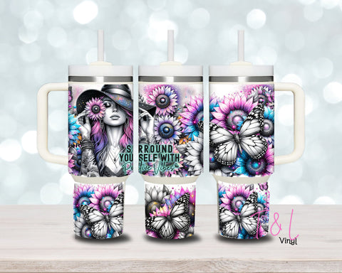 (6) Surround yourself 40oz Tumbler Wrap