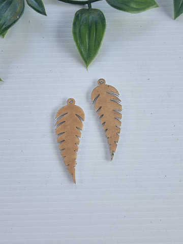 Acrylic Earrings Feather 4