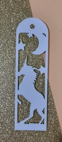Unicorn Acrylic Bookmark  with tassel