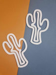 Jumbo Cactus  Acrylic Paper Clips 10cm by 7cm