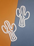 Jumbo Cactus  Acrylic Paper Clips 10cm by 7cm