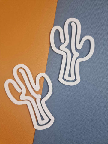 Jumbo Cactus  Acrylic Paper Clips 10cm by 7cm