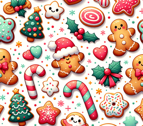 Christmas Cookies 20 oz vinyl wrap (248)