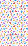 393 Rainbow tiny butterfly  Blank Sublimation Prints