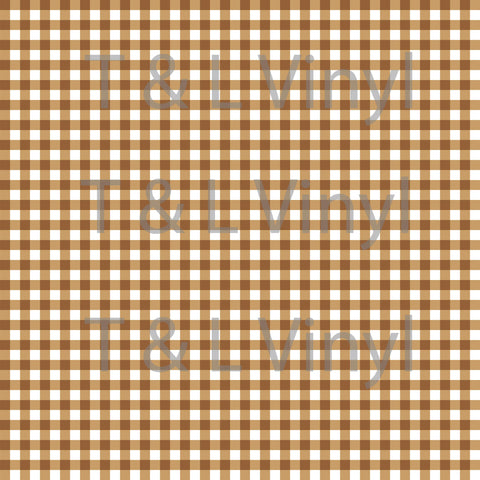 (156) Brown Plaid 30cm x 30cm