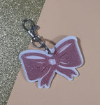 Bow Keyring comes with a white background