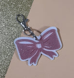 Bow Keyring comes with a white background