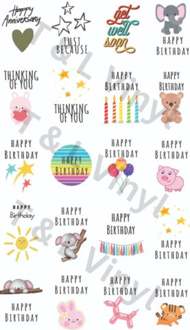 Sublimation Sheet for Gift Tags 87