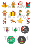 Christmas Keyring Sublimation Prints 139