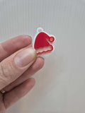 Mini Acrylic Santa Hat Charm