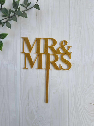 Cake Topper - Mr & Mrs