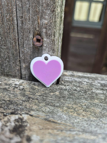 Mini Acrylic Heart Charm