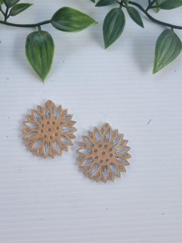 Acrylic Earrings Flower 4