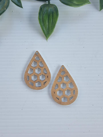 Acrylic Earrings Honey Drop