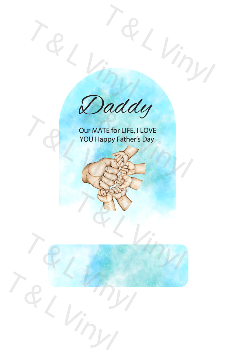 231 - 5x Fist Father's Day Sign (Daddy) – T & L Vinyl