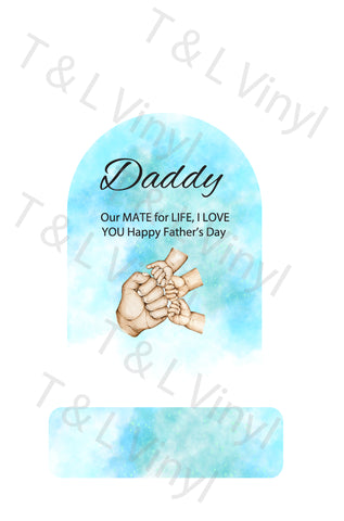 229 - 3x Fist Father's Day Sign (Daddy)