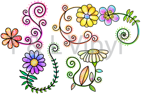 609 DTF Mini Flowers 1 prints