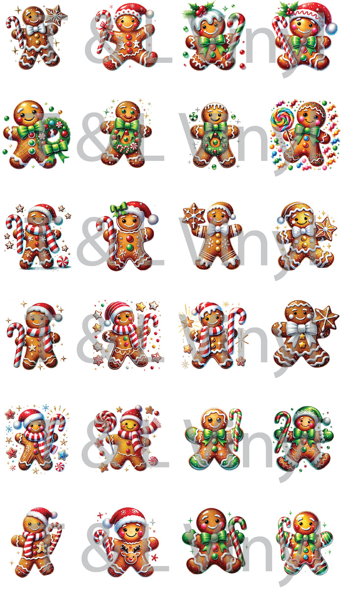 400 Gingerbread keyring Prints – T & L Vinyl