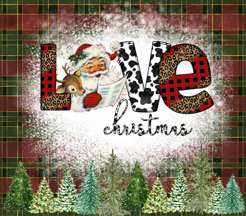 Love Christmas 20oz Vinyl Wrap (165)