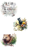 1011 Australian Animal Milestone Disc Sublimation prints