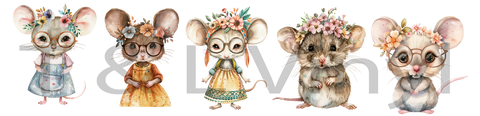 827 DTF- Mini mice Print