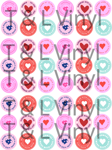 957 DTF Handmade with Love print