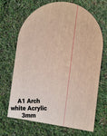 A1 Arch Acrylic Board - White