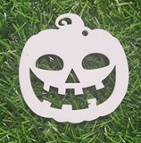 Acrylic Halloween pumpkin key ring 60mm
