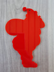 Acrylic Santa Christmas Keyring 7cm by 4cm