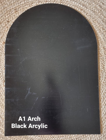 A1 Arch Acrylic Board - Black
