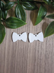Acrylic Earrings - Small Bow (5 pair pack)