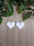 Acrylic Earrings - Small Heart (5 pair pack)