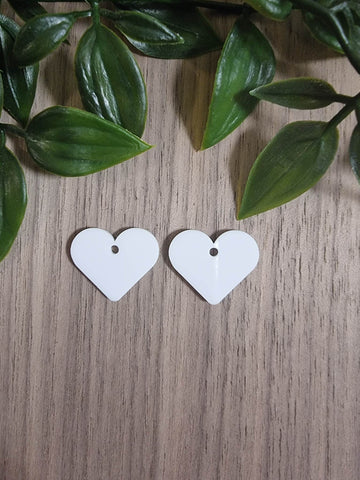 Acrylic Earrings - Small Heart (5 pair pack)