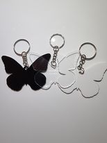 Acrylic Butterfly key ring 70mm