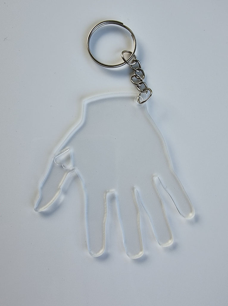 Clear hot sale key rings