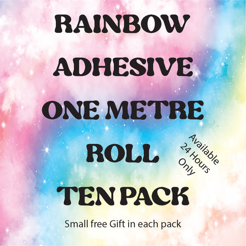 Rainbow Adhesive Pack (SAVE $15)