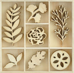 Wooden Shapes Nature 35pc